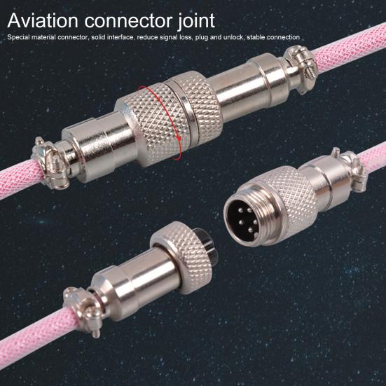 Механическая клавиатура кабель Plug-and-play Гибкий Очень длинный Яркий цвет Телескопический Не запутывающийся Type-C к USB