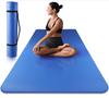 Очень большой коврик для йоги, широкий, 85 x толстый, для тренировок и тренировок, синий, 185 см, 10 мм, коврик, коврик, коврик, йога, растяжка, отдых,