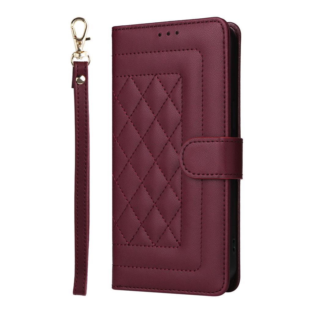 Кожаный чехол-книжка для Samsung Galaxy S24 S25 Ultra S23 FE S22 S21 S20 S10 S9 Plus Note 20 10 с ремешком, кошельком, карманом для карт