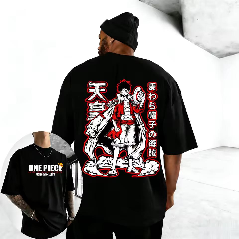 One Piece Luffy Nika Sun God Printed T shirt Men's and Women's T shirt Men's Top Sports T shirt Men's T shirt Summer Tee 2026