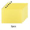 5pcs Waterproof Zip Bag A4 Transparent Document Bag Pen Filing Products Pocket Folder Office School Supply