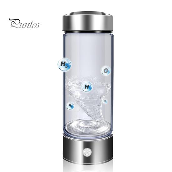 1 Set 420ML Hydrogen Water Bottle USB Charging Portable Hydrogen Water Generator for Home Office Travel