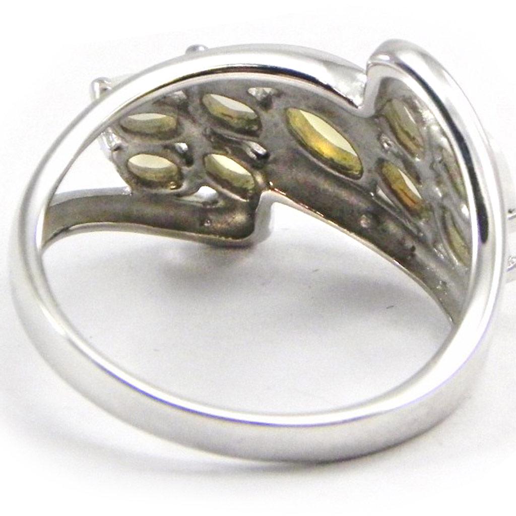 Серебряное кольцо 'Богиня Опала' Белое серебро (родий) - 22x19 мм