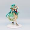 New Hot18cm Hatsune Miku figure Soda cream dress The Props Desktop Decoration Collection PVC Model Toys Kids Gifts