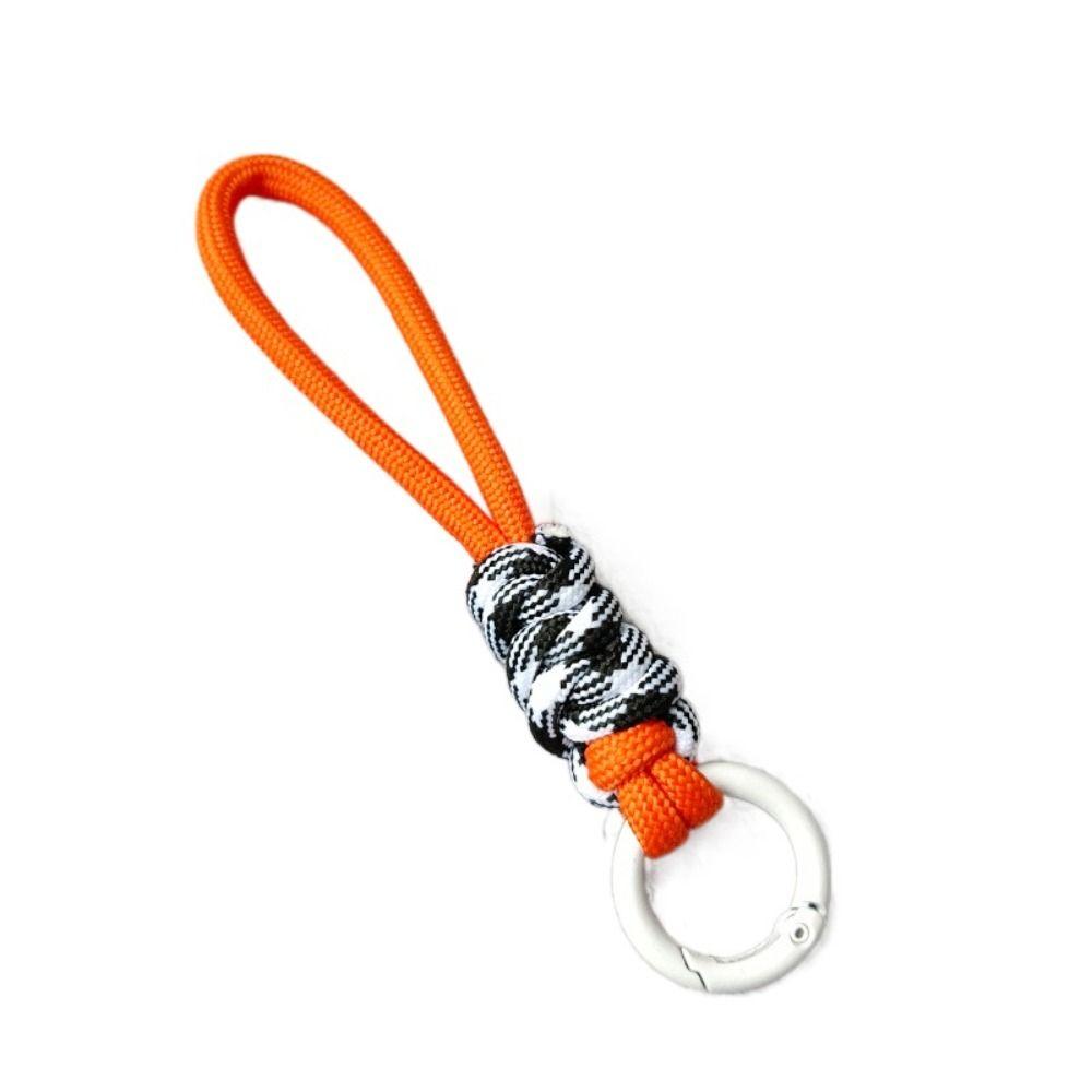Брелок для ключей с защитой от потери, креативный плетеный шнурок, подвесной аксессуар