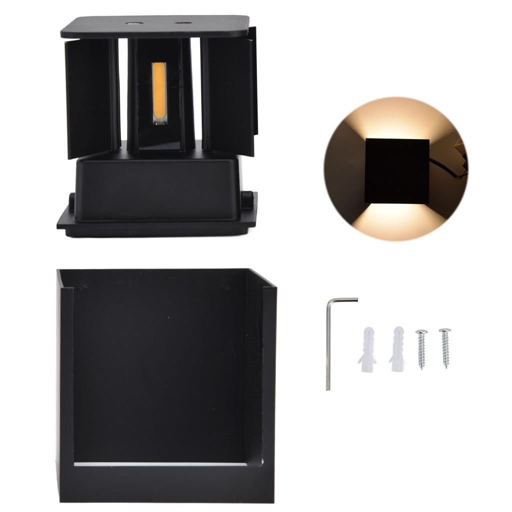 3.9in Wall Lamp Adjustable Light Angle Energy Saving Environmental Friendly Up Down Wall Light 90‑265V