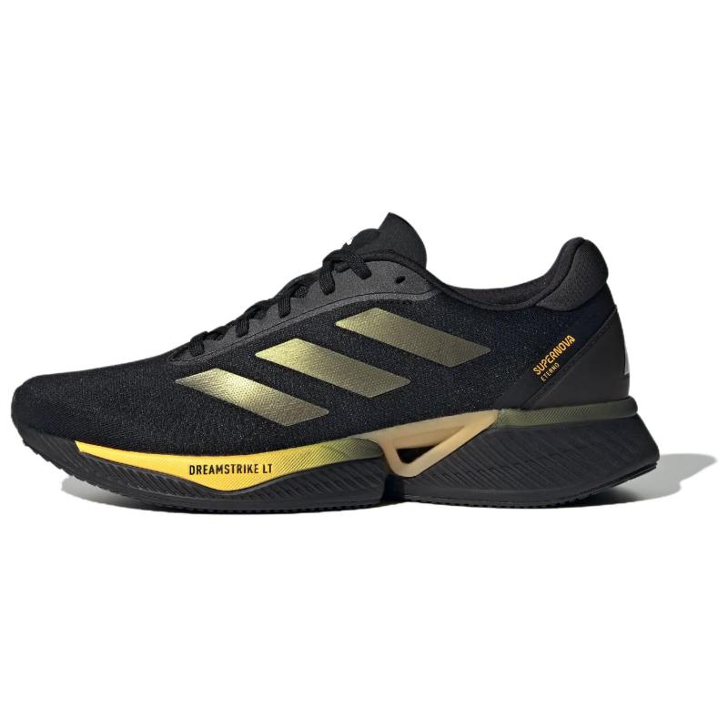 adidas Supernova Eterno Нескользящие Износостойкие Кроссовки с Низким Верхом Мужские Черно-Золотые Кроссовки IH0437
