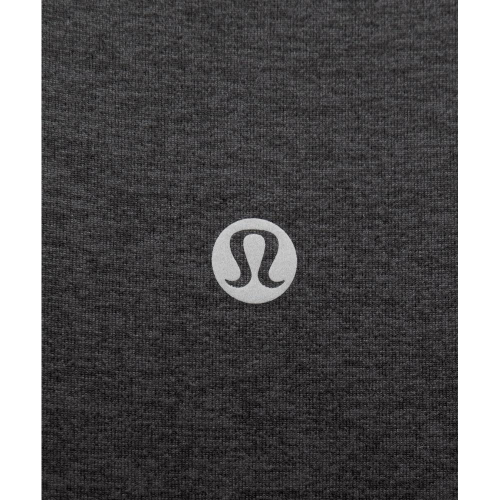 Lululemon Мягкий замшевый укороченный топ с круглым вырезом Черный Черный