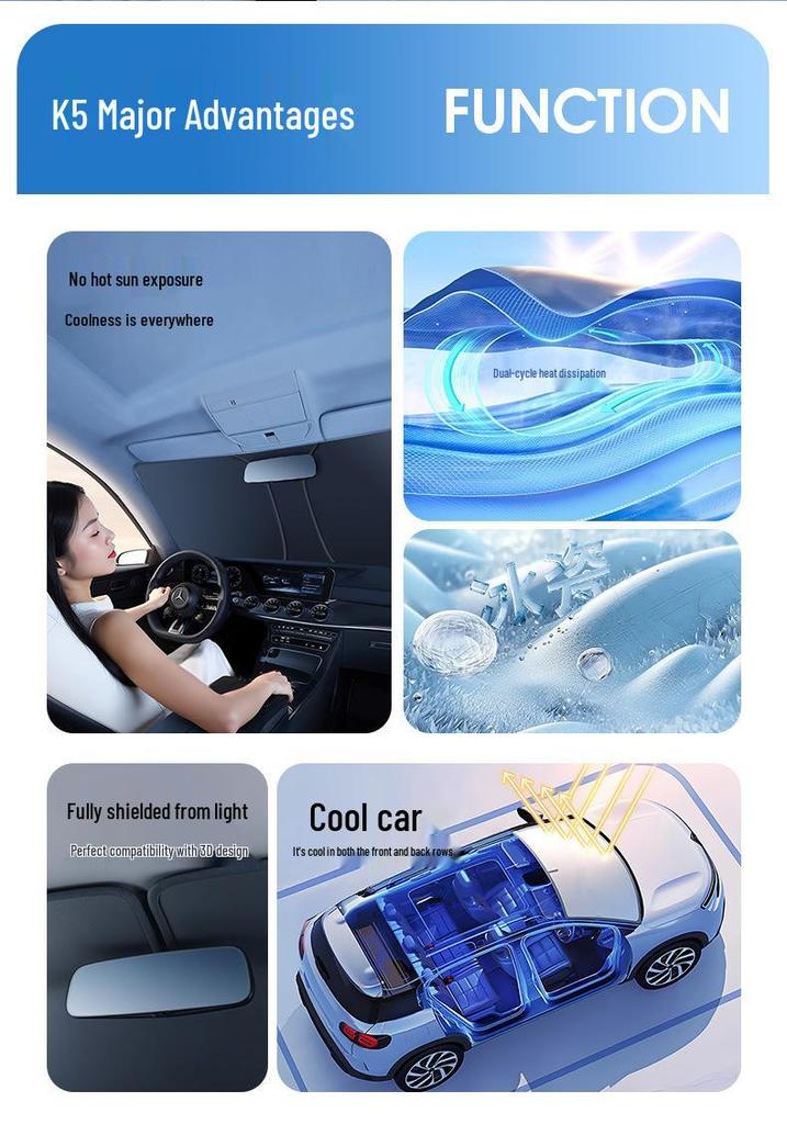Теплоизоляционный солнцезащитный козырек для автомобилей BYD Song Plus DMi, Dolphin, Seagull, Han, Yuan, Tang, Qin, Song L