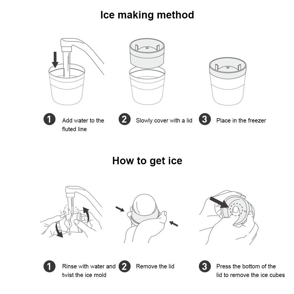 Формы для кубиков льда, морозильная камера, форма для замораживания глазури, сливное отверстие, для напитков, кухонная моющаяся круглая форма для приготовления бытовых принадлежностей