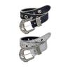 Embossed Buckle Belt for Women Sequined Belt  All Matching Belt for Girl Western Cowboy Belt Glittering Waistband