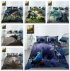 3D Dinosaur Series Bedding Set Original Giant Animal Quilt Cover Pillow Case 2/3 Pieces DE135 * 200 Soft Home Decoration for Children's Room
