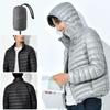 Fall and Winter Down  Men's Short Light Section Business Trend Trend Hooded Thickened Jacket Plus Size