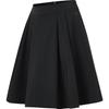 2023 Autumn New Simple Loose Woven Golf Skirt Women Skirts Deep-Black A11W335308F-BK