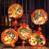 Traditional New Year Portable Lantern Children Handheld Lantern  Spring Festival Supplies