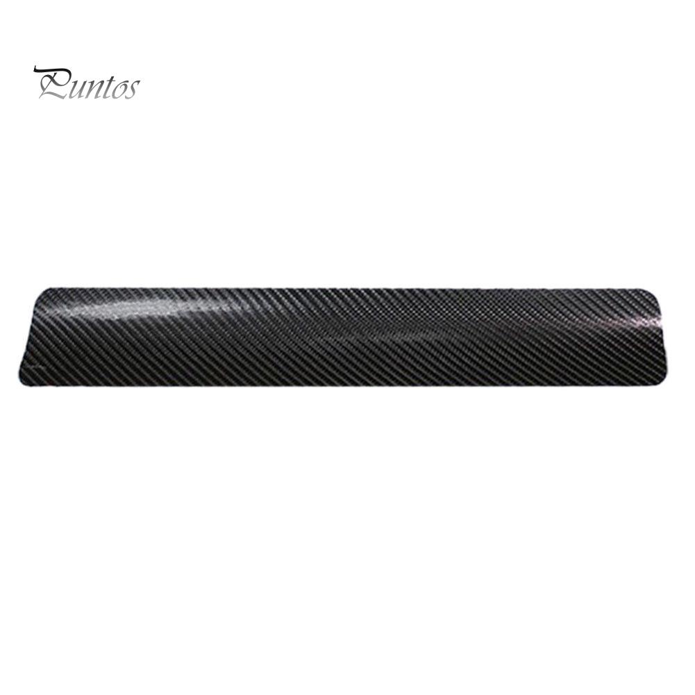 4-Piece 3D Carbon Fiber Car Door Sill Scuff Cover - Универсальная посадка, Защита от царапин