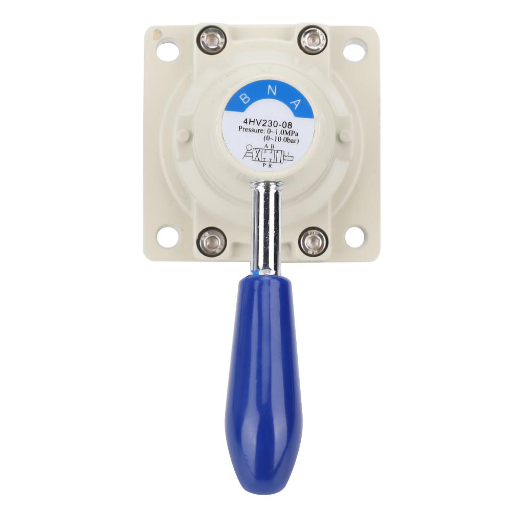 4HV230 08 Пневматический клапан 4-ходовой 3-позиционный с ручным рычагом прямого действия 1/4 дюйма PT