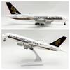 Toy Planes 30CM A380 Singapore Airplane Models 1/240 Resin Scale Plane Model A380 Collectible Aircraft with Wheels Decoration