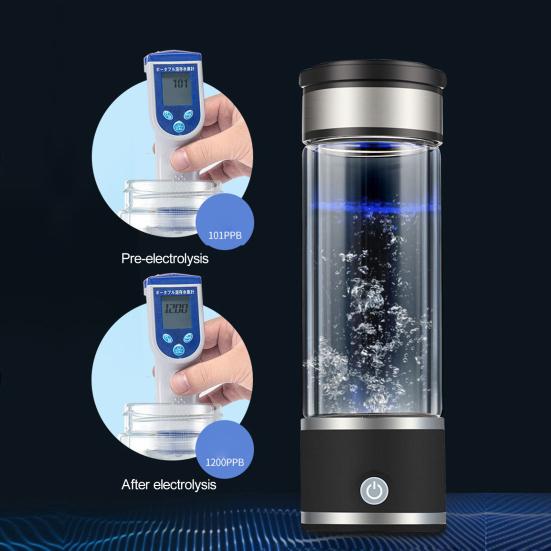 1 комплект, 420 мл, чашка для водородной воды, портативный генератор водородной воды, ионизатор здоровой воды для домашнего офиса
