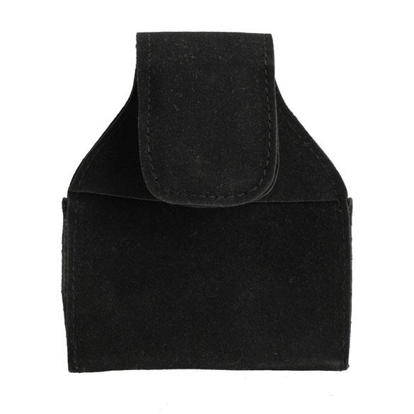 1-5PCS Black Billiards Leather Pouch Chalk Holder Pouch with Clip Pool Snooker Chalk Holder Accessories 9.5*5cm