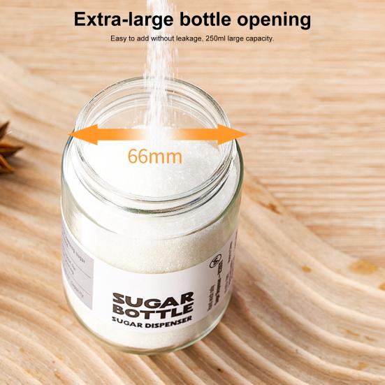 Стеклянная бутылка для соли и перца. Носик с несколькими отверстиями. Дозатор для приправ, не содержащий свинца. Герметичная крышка. Удобная ручка. Бутылка для приправ.