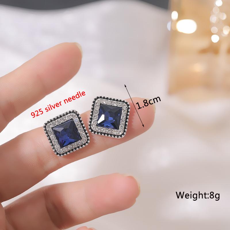 New Blue Color Geometric Earrings for Women Bohemian Flower Butterfly Pendants Female Dangle Earrings 2024 Aretes De Mujer