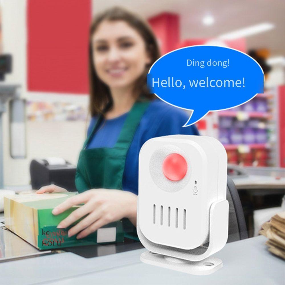 Security Alarm Smart Voice-Activated Doorbell Welcome Device  Store Office Hotel