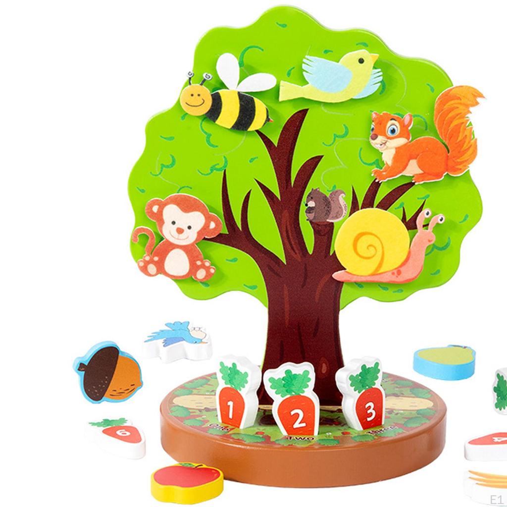 Когнитивное дерево Игрушка Животное Развивающая игра Портативная Милая Мелкая моторика Сенсорная Ранняя