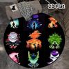 Dragon Ball Round Area Rug Carpet Rug For Living Room Bedroom Sofa Playroom Decor Nonslip Floor Mat