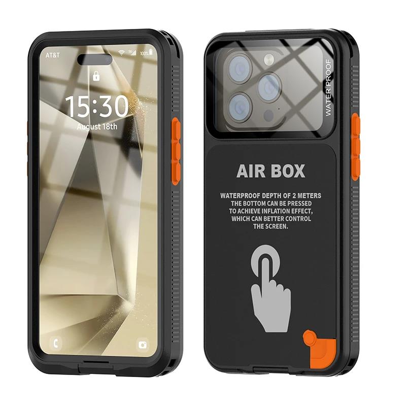 Universal Waterproof Phone Case For iPhone 15 Plus 14 13 12 11 Pro Max Underwater Full Protect Snorkeling Diving Swim Phone Case 5