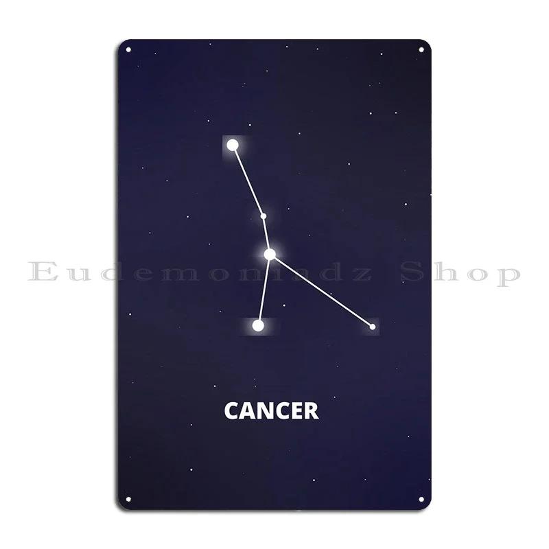Cancer Constellation Metal Plaque Rusty Home Club Bar Club Tin Sign Poster