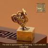 Vintage Brass Chinese Zodiac Seal Ornament Decorations Figurines Miniatures Home Decor Accessories Craft Souvenirs And Gifts