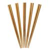 Comolife Dishwasher-Safe, Easy-to-Grip, Pointed Bamboo Chopsticks, Set of 5, Made In Japan, Non-Slip, Wakasa Lacquer, Lightweight, Simple Design