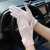 Sunscreen Gloves for Women Thin Driving and Riding Non Slip Breathable Spring and Summer Elegant Lace Anti Ultraviolet Touch Screen Gloves