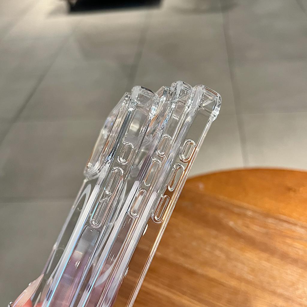 Кристально прозрачный жесткий чехол для телефона для IPhone 17 Pro Max Air 16 15 14 13 12 17E Plus Мягкий бампер Чехол для магнитной зарядки
