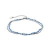 Bracelet - Luxenter - Lidrin - Cristal Bleu - Plaqué Finition En Rhodium - 19Cm + 3Cm D'extension