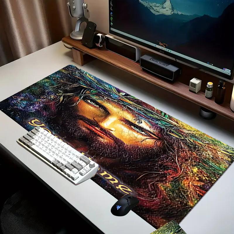 1PC Custom Name Eternal Light Faith Mouse pad, keyboard and mouse desk pad, for computer notebook Birthday Gift For Any Room Or Office