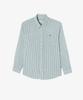 LACOSTE Men'S Linen Blend Striped Shirt Ch838E-56G 132