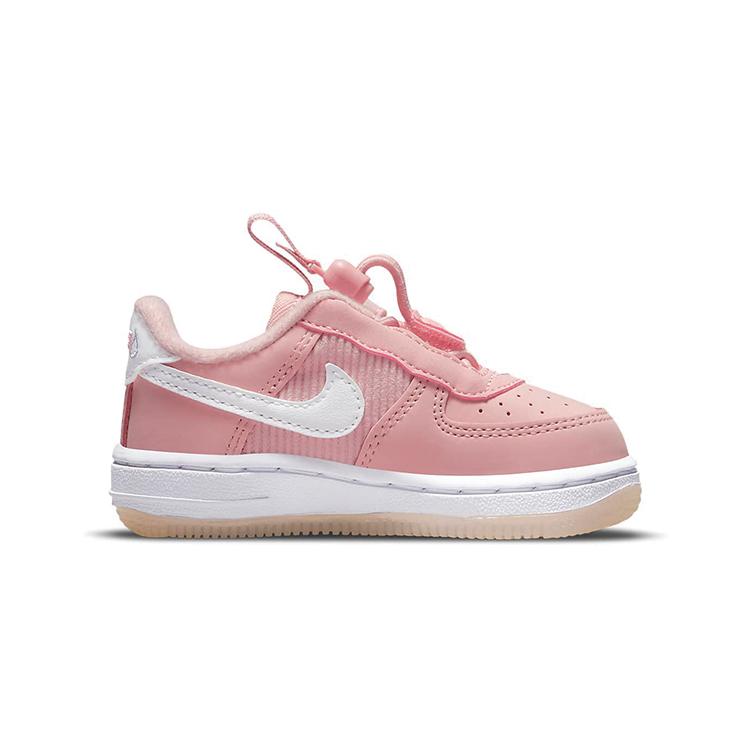Nike Кроссовки Air Force 1 Toggle SE Low top для скейтбординга Розово-белые для младенцев и малышей DB1819-600