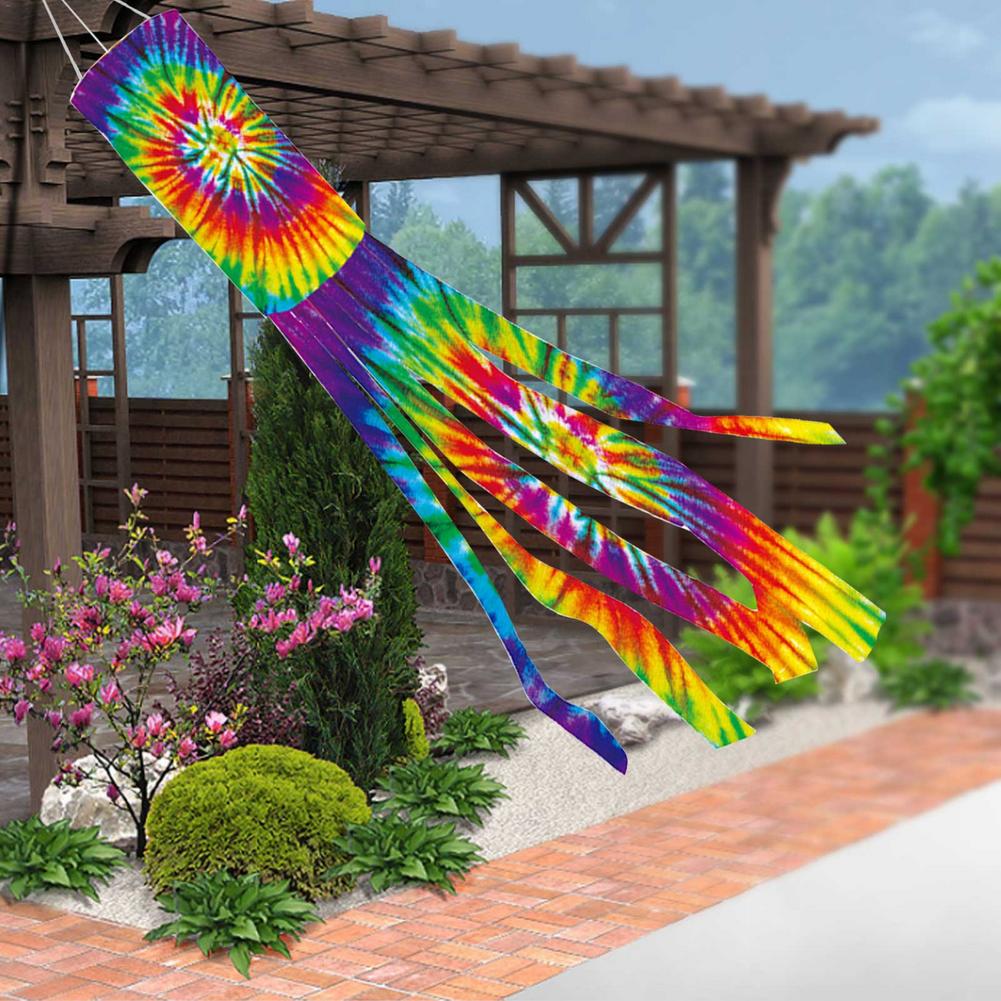 Тай-дай Флюгер Уличный Флаг Направления Ветра Царапиноустойчивый Ветрозащитный Радужный Флюгер Флюгер Украшение Двора Флаг