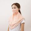 Sun UV Protection Hiking Face Scarves Sunscreen Veil Ice Silk Mask Triangular Scarf Face Cover