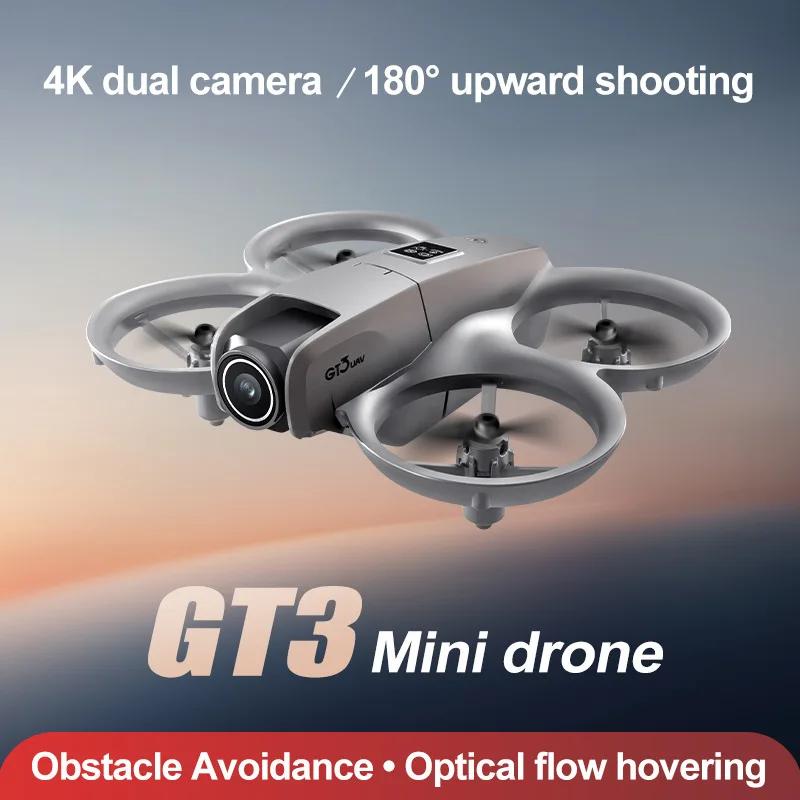 Мини-дрон GT3 RC Квадрокоптер с камерой 8K 6K HD Дрон Wifi FPV Оптический поток Избегание препятствий Самолет Детские Игрушки