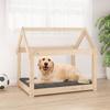 822207 vidaXL Dog Bed 81x60x70 Cm Solid Pine Wood