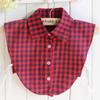 New Arrival Fake Collar Classic Plaid Check Detachable Shirt Collars Anchor Dot Spot Grid Print Collar Adult Unisex Neck YG231
