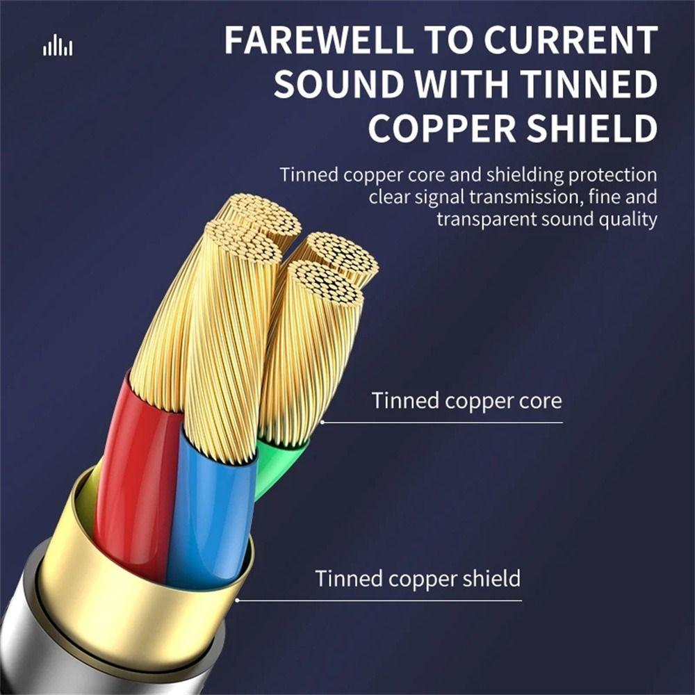 Cable 3.5mm Male Type C Male Aux Audio Cable Audio Adapter Aux Converter Cord Type C to 3.5mm