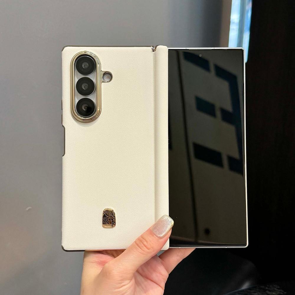Для Samsung Galaxy Z Fold 7 Чехол Роскошная Кожа PU Skin Удобная Покрытие Защитная Задняя Крышка Чехол Для Samsung Z Fold7 Корпус