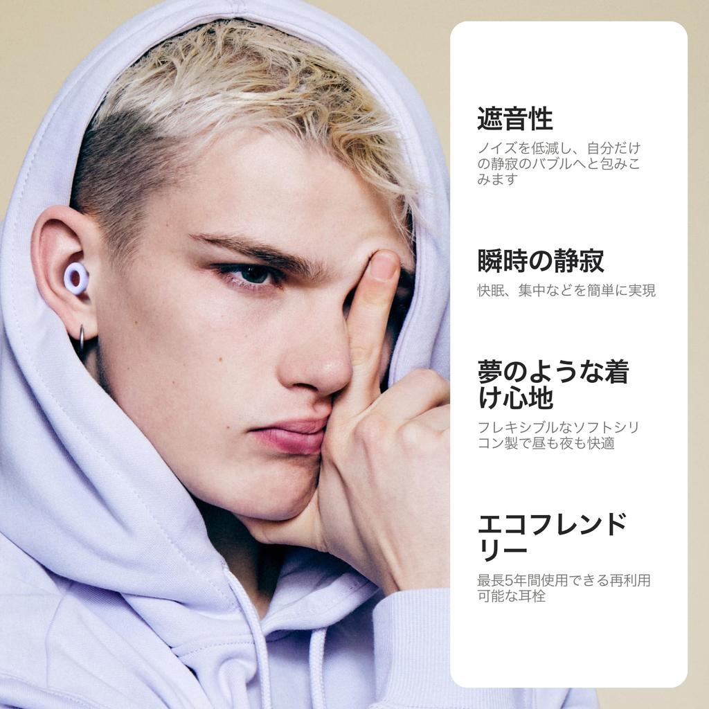 Беруши Loop Quiet 2 Многоразовые беруши для и чувствительности к шуму Гибкая защита слуха Настраиваемая посадка Снижение шума 24 дБ SNR –