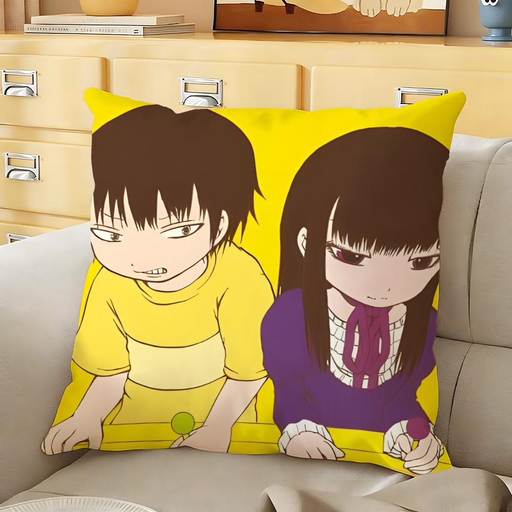Cute HHi SScore Girl Cushion Cover Soft Durable Reversible Pillow Cover Home  Car MultiScene Daily Comfort Pillowcase