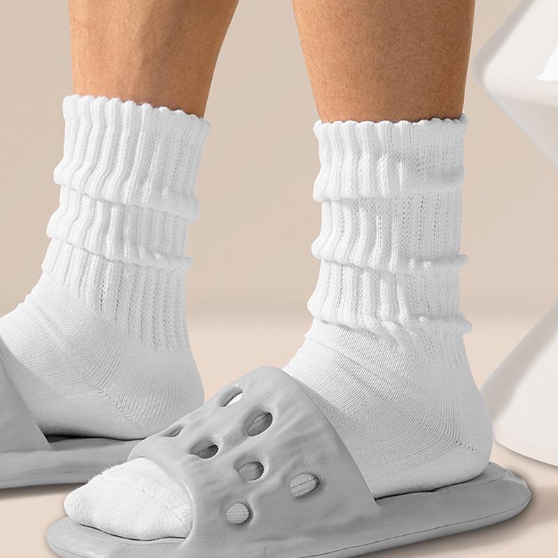 3 пары плиссированных носков средней длины, женские модные носки-пузырьки в стиле Лолиты, удобные, не скатывающиеся, осенние, универсальные, для девочек, с изображением слона