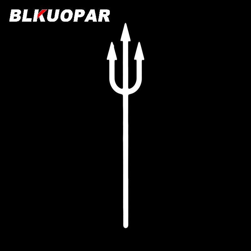 BLKUOPAR Blivet Devil's Pitchfork Car Stickers JDM Personality Decal Waterproof Air Conditioner Motorcycle Graphics Car Lable